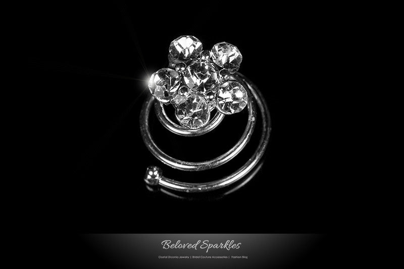 Tonia Flower Hair Twist Pin | Rhinestone - Beloved Sparkles
- 1